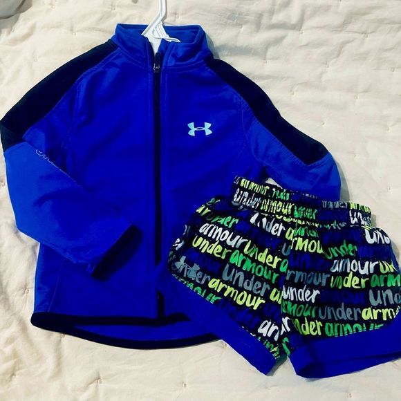 Under Armour Other - Kids Under Armour UA jacket logo shorts full zip easy pull in fall set BTS